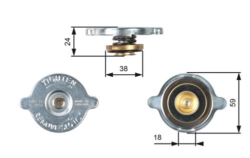Radiator cap fits audi austin - radiator,