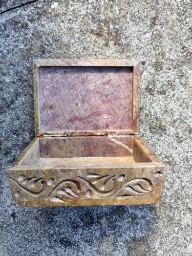 Hand carved soapstone - hand,