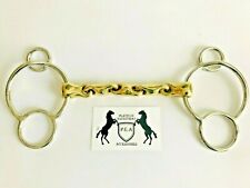 WATERFORD Horse Bit 3 Ring Gag Universal Mouthpiece All Sizes Show Jumping 