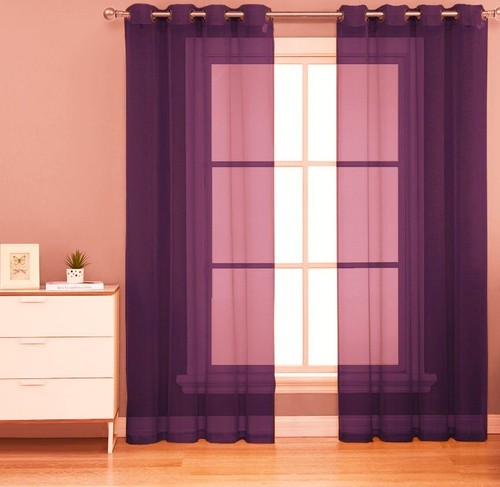 2pc grommet solid - 2pc, sheer