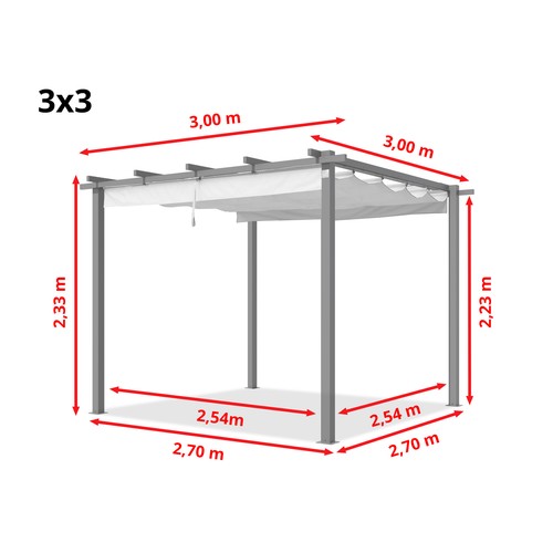Pergola 3x3 3x4 - , canopy