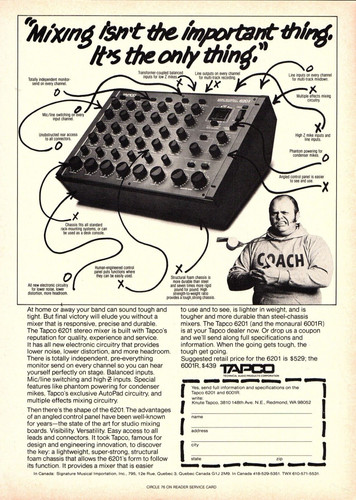 Vtg 1970s tapca 6201 mixer - tapca,