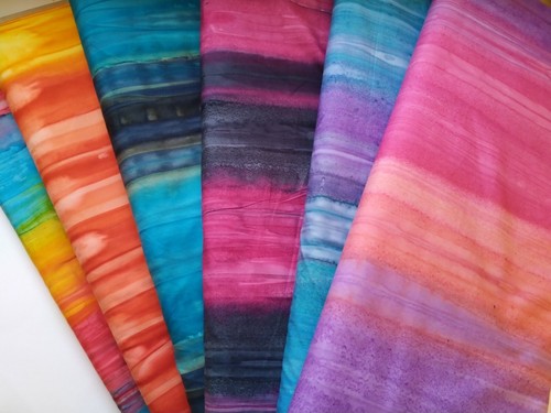 Batik fabric fold dye - fabric, 100%