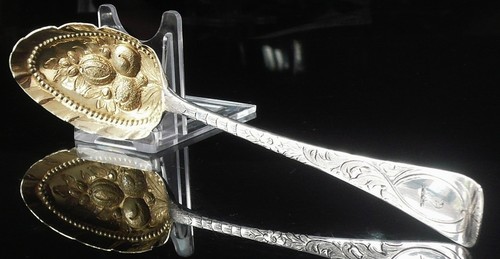 Antique sterling silver berry - silver,