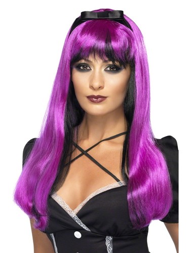 Bewitching wig pink black - pink,