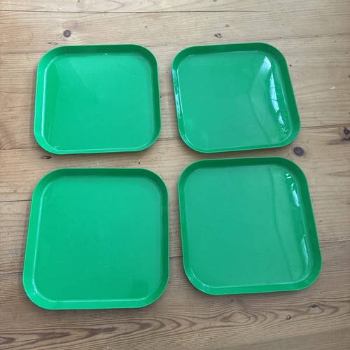 Vintage ikea green - green, square