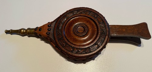 Antique bellows hand carved - bellows,