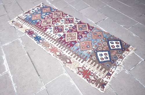 Antique turkish kilim rug - antique,
