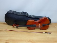 Vintage Cremona Fecit Anno Domini 4/4 Violin & Bow In Case - Clearance Find 