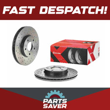 2x Brake Discs Pair Vented