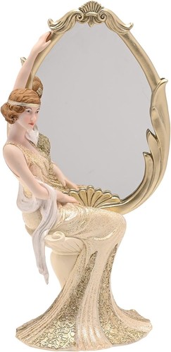 Golden gatsby oval - golden, mirror