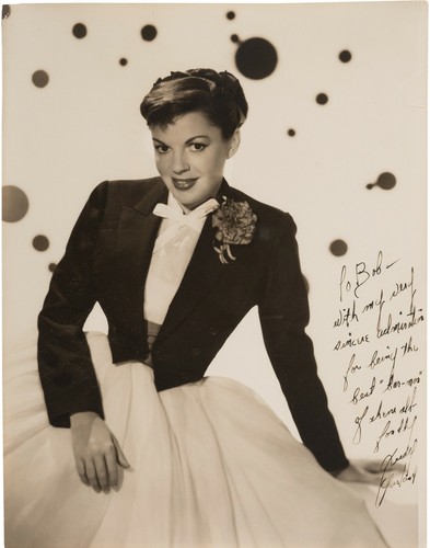 Judy garland signed photograph - judy,