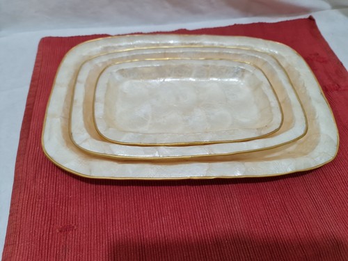 Set vintage capiz shell - set, 3