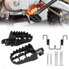 Nice CNC Foot Pegs Footrest Pedal Anodized For Honda CR250R CR125R CRF250R Black