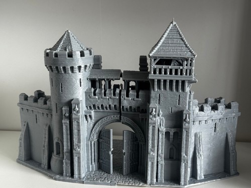 Fantasy castle gate - fantasy, 28mm
