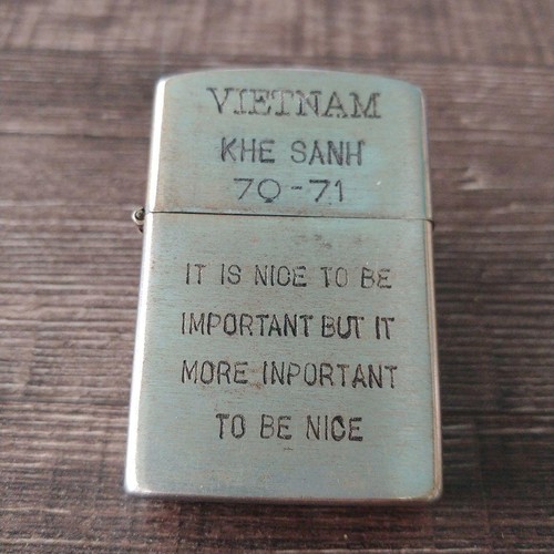 Zippo vietnam war lighter khe - war,
