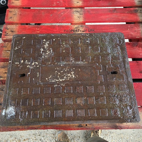 Cast iron manhole cover - cast,