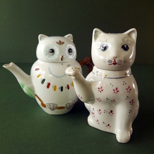Owl pussycat small teapots - owl,