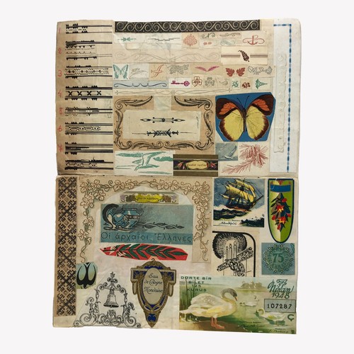 1940s greek scrapbook with die - 1940s,
