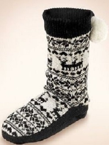 Black mix knitted reindeer - mix,