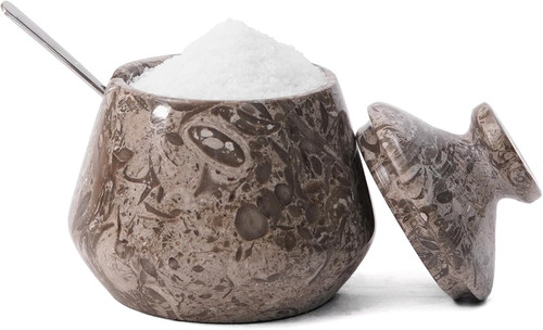 Marble tumbler salt cellar - tumbler,