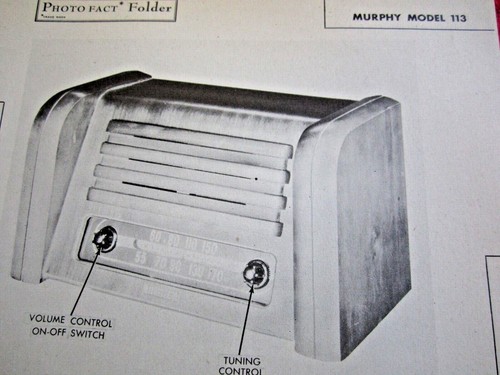 Murphy 113 radio receiver - murphy,