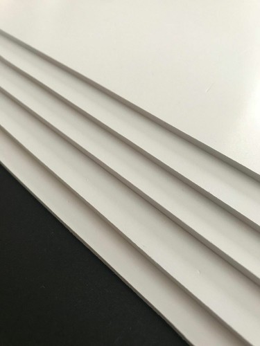 Blank white matt pvc - pvc, rigid