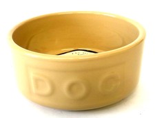 Ceramic Dog Bowl Embossed DOG Lettered Bowl 13cm x 4cm Mason Cash Traditional 