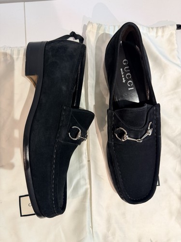 Gucci men black - men’s, suede