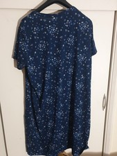 LADIES NIGHTWEAR BY GEORGE NIGHTIE SIZE 20/22-KNEE LENGTH,BLUE FLORAL,COMFY