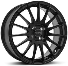 Alloy Wheels 15" Romac Pulse Black Gloss For Skoda Fabia [Mk2] 07-14