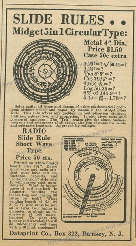 1933 data print radio - co,