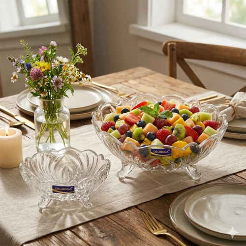 Piece premium footed glass - footed,