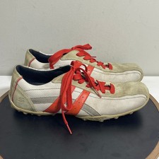 Skechers Urbantrack Forward Sneakers Men 11.5 Beige Leather Suede Retro 90s