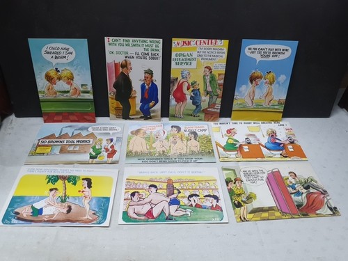 Vintage postcards comic saucy - postcards,,