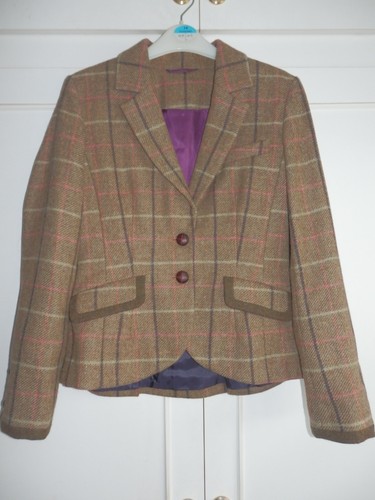 Ladies boden brown tweed - brown,