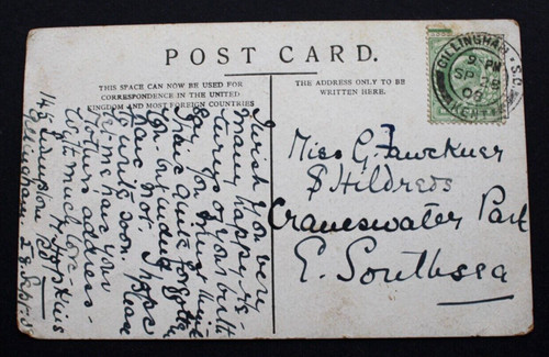 Gillingham kent 1908 - ('r', of
