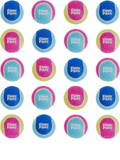 ZippyPaws Squeaky Tennis Balls With Squeaker For Pet Dogs Play - Bulk 20-Pack