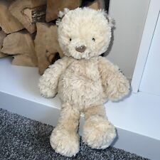 MOTHERCARE GOLDEN BROWN BEIGE TEDDY BEAR SOFT TOY COMFORTER DOUDOU EARS NOSE 10”