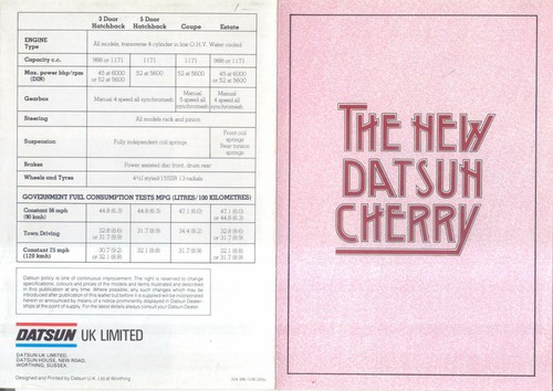 Datsun nissan cherry - nissan,