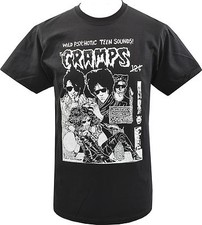 MENS T-SHIRT THE CRAMPS PSYCHOBILLY GARAGE B-MOVIE HORROR GIG POSTER LUX S-5XL