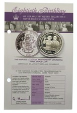 Seychelles 2006 Queen Elizabeth II 80th Birthday Silver Proof 25 Rupees Coin #28