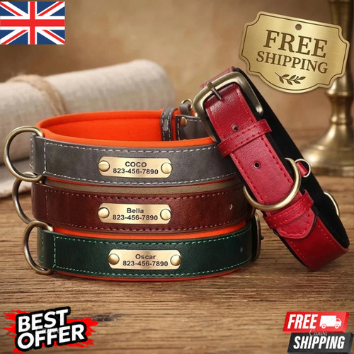 Soft leather collar - leather,