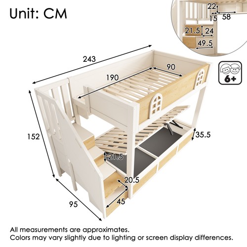 Bunk beds for - for, staircase