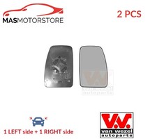 REAR VIEW MIRROR GLASS PAIR LHD ONLY VAN WEZEL 3799836 2PCS P FOR NISSAN NV400