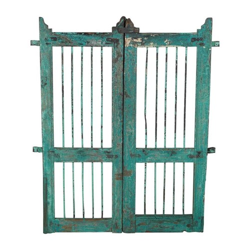 Antique turquoise indian teak - indian,