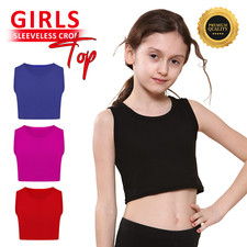 Girls Crop Tops Kids Ballet