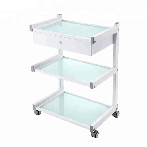 Glass salon trolley - glass,