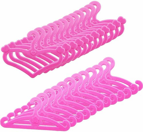 20x pink dolls hangers - 20x,