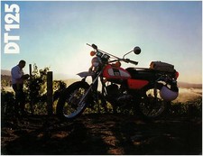 YAMAHA Brochure DT125 B 1975 Sales Catalog REPRO DT125B